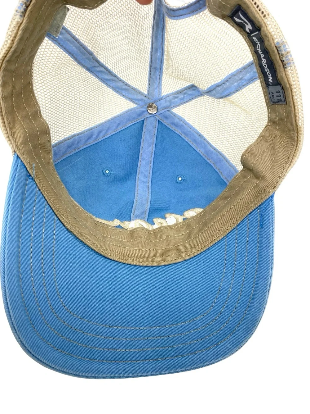 Ocean Surf Shop Folly Beach South Carolina Blue Mesh SnapBack Adjustable Hat
